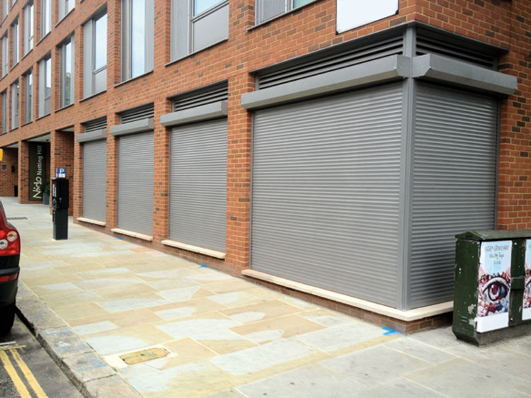 Aluminium retail roller shutters